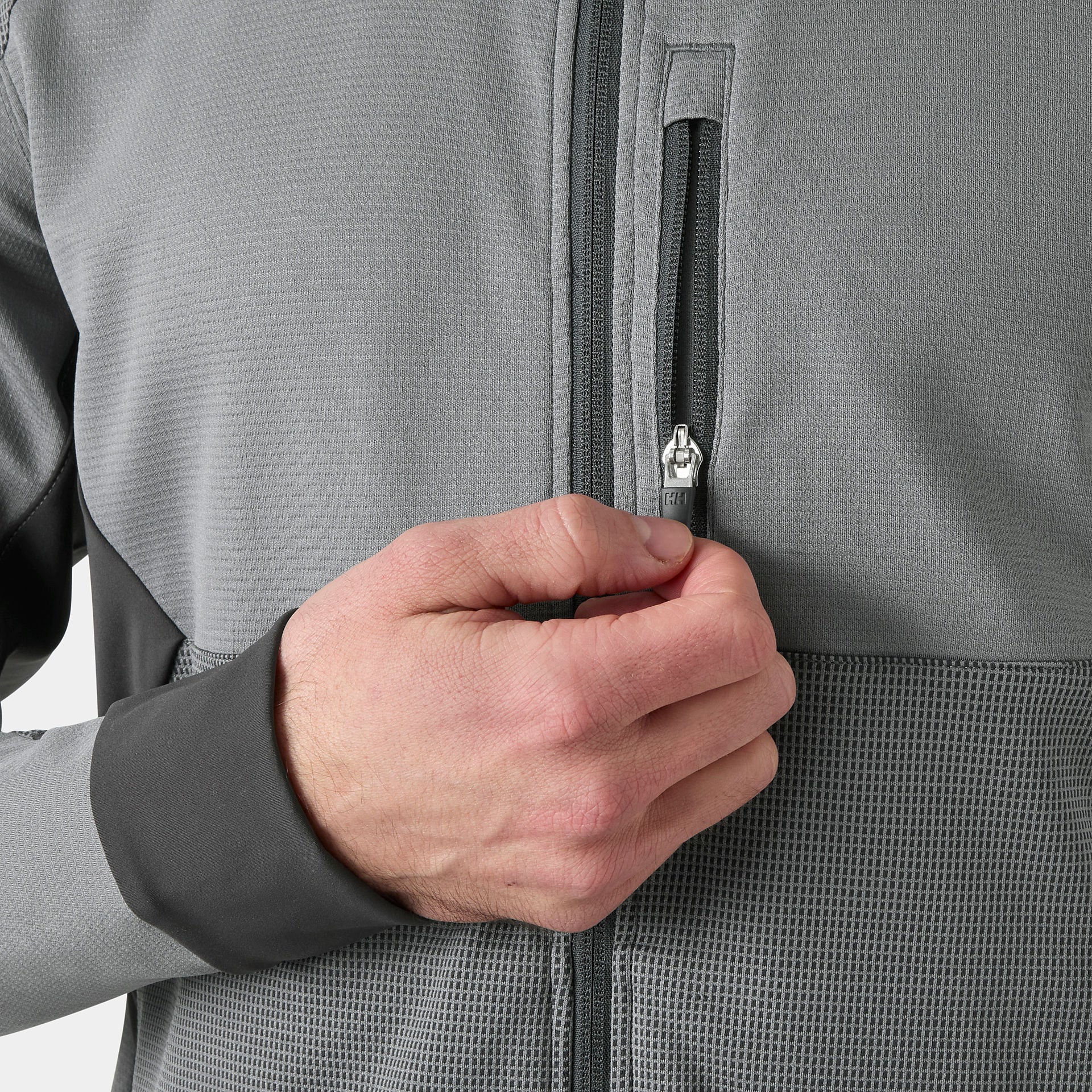 Helly Hansen Helly Hansen Tech Activ sweatshirt zip, grey