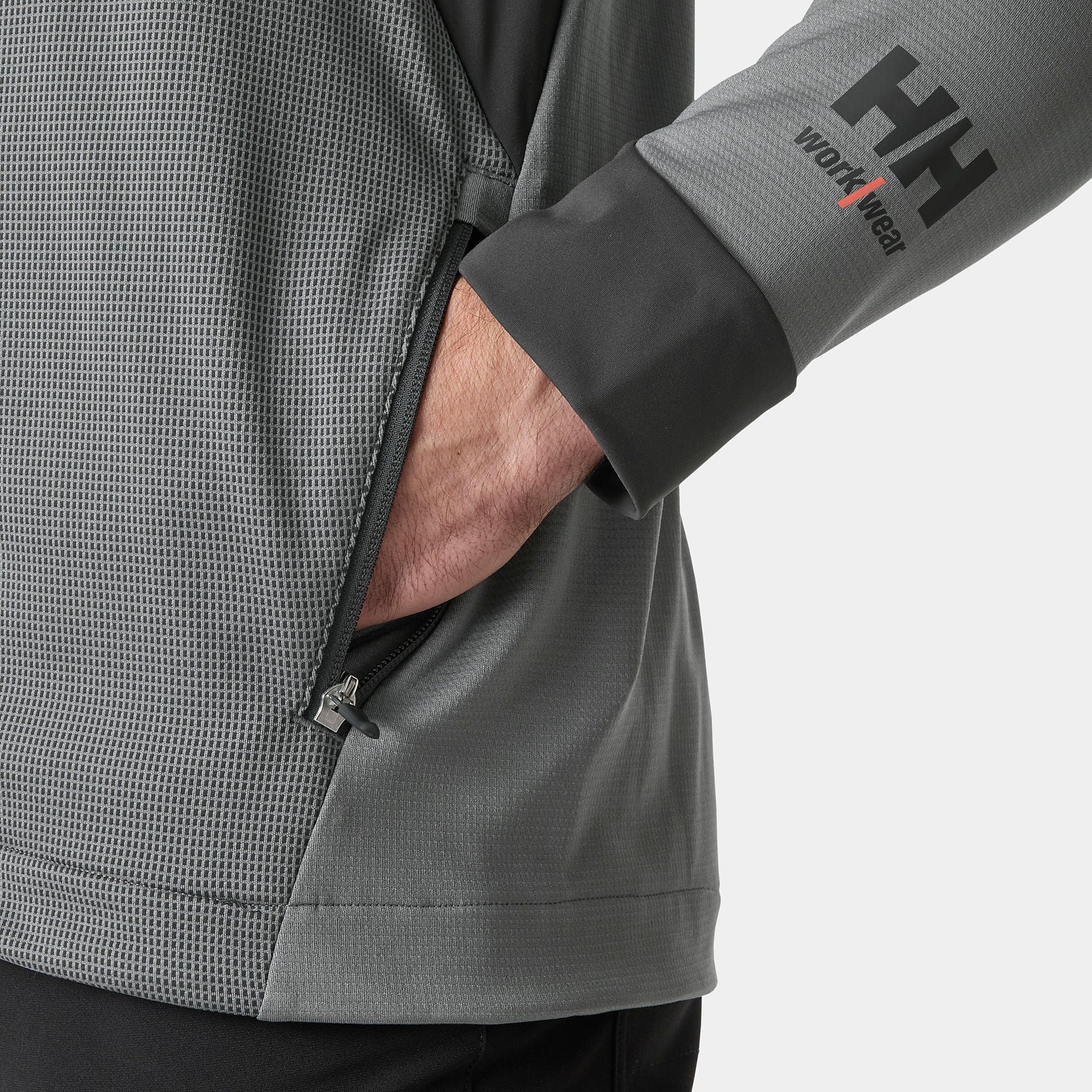 Helly Hansen Helly Hansen Tech Activ sweatshirt zip, grey